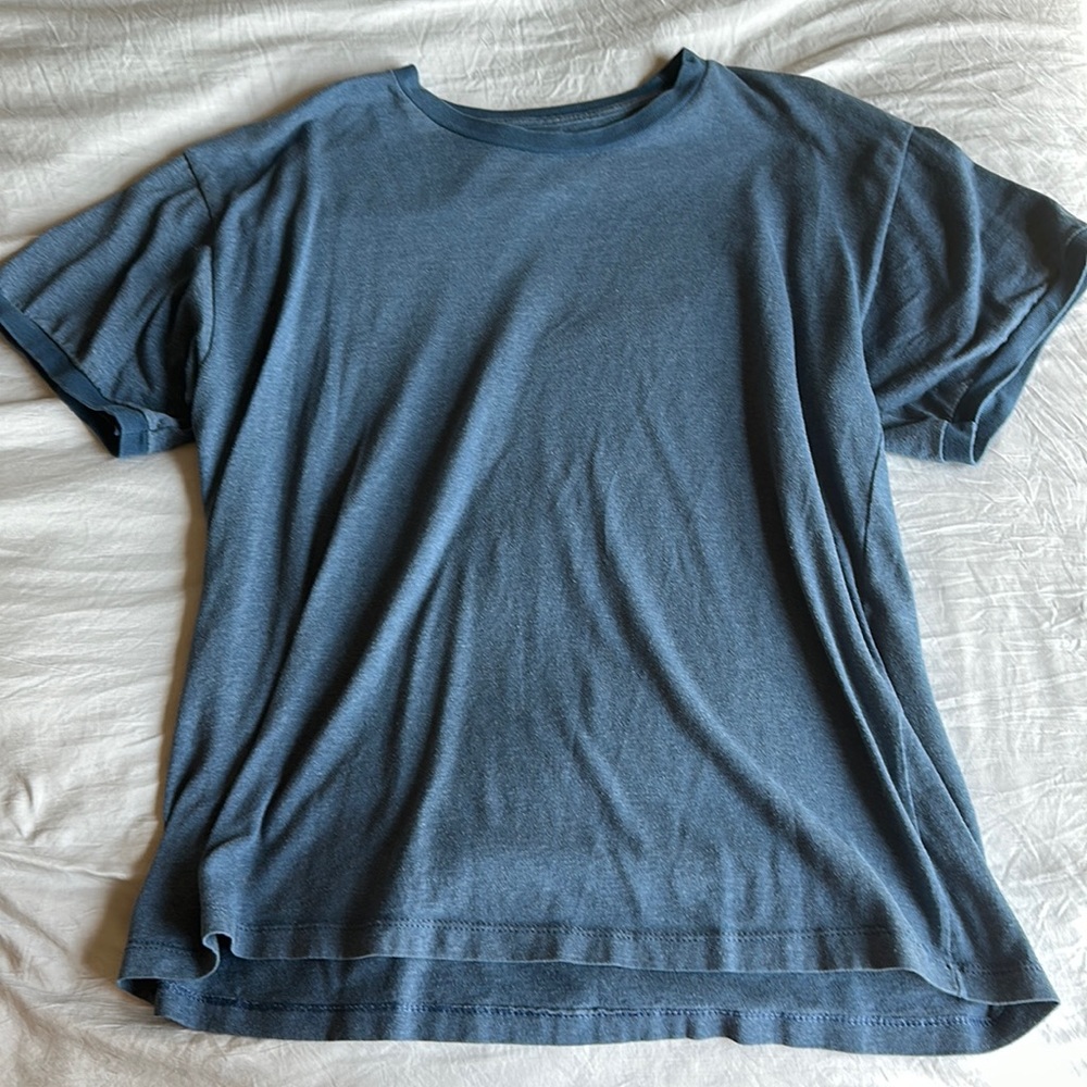 Plain blue T-shirt